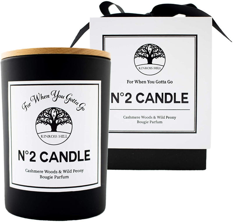 Stay Lit - Citrus & Champagne Scent, Natural Soy Wax Candle, Funny Witty Gift Box for Women Girlfriend Men, Luxury Long Lasting, Aromatherapy, Gag, Joke, Hostess, New Home, House Warming Present, 9 oz Home & Garden > Decor > Home Fragrances > Candles Kinross Hill No. 2 (Cashmere Woods & Wild Peony)  