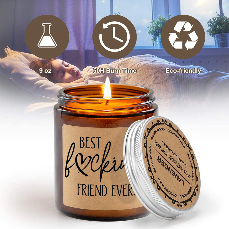 GSPY Scented Candles - Best Friend, Friendship Gifts for Women - Best Friend Ever, Best Friend Candle - Best Friend Birthday, BFF Birthday Gifts for Women - Funny Friend Gifts, Candles Gifts for Women Home & Garden > Decor > Home Fragrances > Candles GSPY   