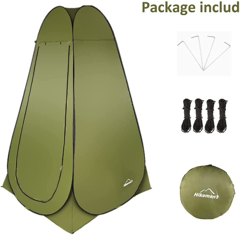 Hikeman Camping Shower Tent – Privacy Tent for Portable Toilet for Shower,Rain Shelter for Camping & Beach Pop up Changing Tent. Sporting Goods > Outdoor Recreation > Camping & Hiking > Portable Toilets & Showers Hikeman   