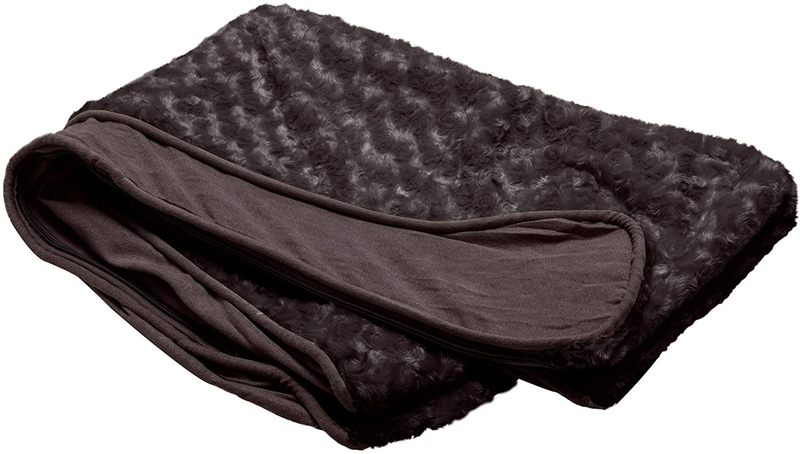Furhaven Orthopedic, Cooling Gel, and Memory Foam Pet Beds for Small, Medium, and Large Dogs - Ergonomic Contour Luxe Lounger Dog Bed Mattress and More Animals & Pet Supplies > Pet Supplies > Dog Supplies > Dog Beds Furhaven Pet Products, Inc Ultra Plush Chocolate Contour Bed (Cover Only) Large (Pack of 1)