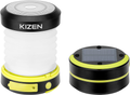 Kizen LED Camping Lanterns - Solar Powered or USB Rechargeable Emergency Lights - Collapsible Camp Lanterns for Power Outages, Night Hiking & Camping, Blue Home & Garden > Lighting > Lamps Kizen Yellow  