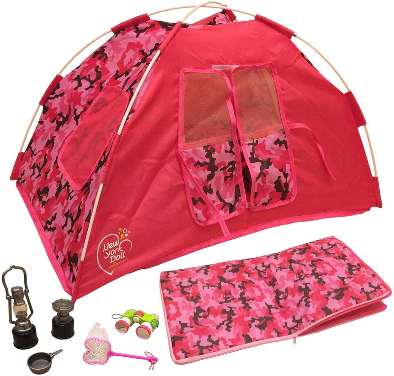 Newly Redesigned Camping Set for 18 Inch Dolls - Super Cute Doll Camping Set - Light up Lantern - Safety Tested Sporting Goods > Outdoor Recreation > Camping & Hiking > Camp Furniture The New York Doll Collection   