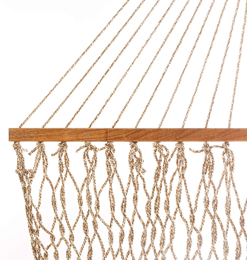 Original Pawleys Island 12DCOT Single Oatmeal Duracord Rope Hammock with Free Extension Chains & Tree Hooks, Handcrafted in The USA, Accommodates 1 Person, 450 LB Weight Capacity, 12 ft. x 50 in. Home & Garden > Lawn & Garden > Outdoor Living > Hammocks Original Pawleys Island Antique Brown Oatmeal Heirloom Tweed  