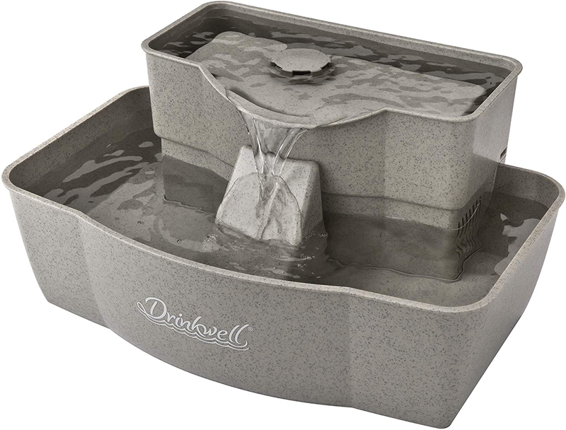 PetSafe Drinkwell Multi-Tier Cat and Dog Drinking Fountain, 100 Ounce Capacity Automatic Water Dispenser for Pets, Fresh Free-Flowing Stream, Easy to Clean Hygienic Durable Material, Filters Included