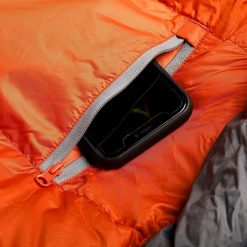 HOUXIAN Mummy Sleeping Bag Compact, 0 Degree Fill Power Hydrophobic Goose down Sleeping Bag with Base - Ultra Lightweight 4 Season Camping, Hiking, Traveling, Backpacking and Outdoor Sporting Goods > Outdoor Recreation > Camping & Hiking > Sleeping BagsSporting Goods > Outdoor Recreation > Camping & Hiking > Sleeping Bags HOUXIAN   