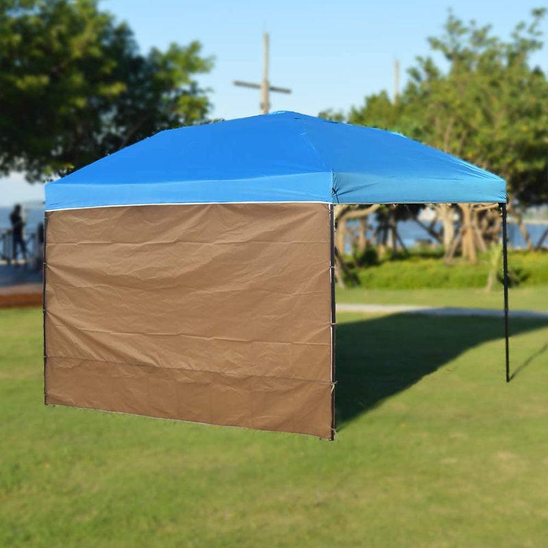 NINAT Canopy Sunwall 10 ft Sunshade Privacy Panel for Gazebos Tent Waterproof, Sun Wall for Straight Leg Gazebos,1 Pack Sidewall Only,Khaki Home & Garden > Lawn & Garden > Outdoor Living > Outdoor Structures > Canopies & Gazebos NINAT   