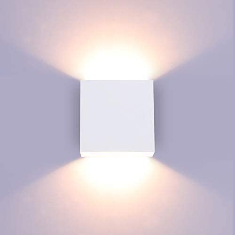 Lightess Modern Wall Sconce Dimmable 10W Hardwired, up down Wall Mount Lights Indoor Mini Metal LED Wall Lamp for Living Room Bedroom Hallway Decor, Warm White, O1181TP