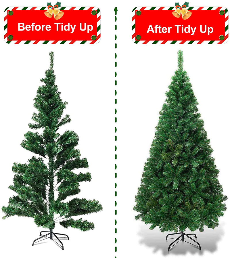 Lovinouse 6FT Artificial Christmas Tree, 1000 Tips, Easy to Assemble, Metal Stand, Xmas Tree for Holiday (6FT 1000 Tips) (6FT 1000 Tips) Home & Garden > Decor > Seasonal & Holiday Decorations > Christmas Tree Stands Lovinouse   