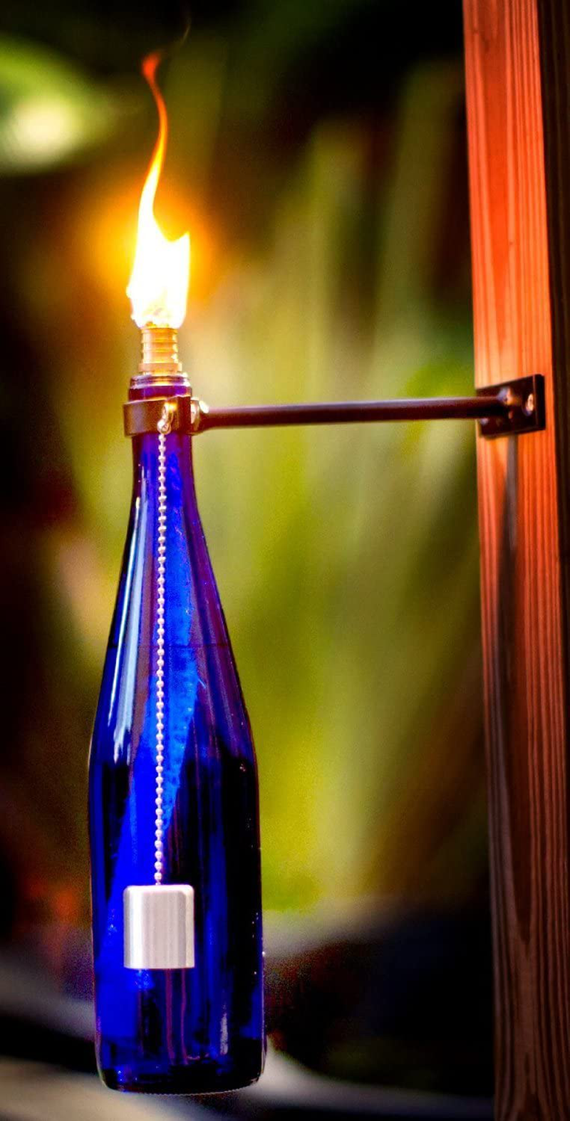 Light of Mine 12 Pack | Fiberglass Replacement Tiki Torch Wick | 0.5" Length 9.85" | Long Lasting | Perfect for Outdoor Tiki Torch |Wine Bottles | Lanterns | Citronella Oil Lamps
