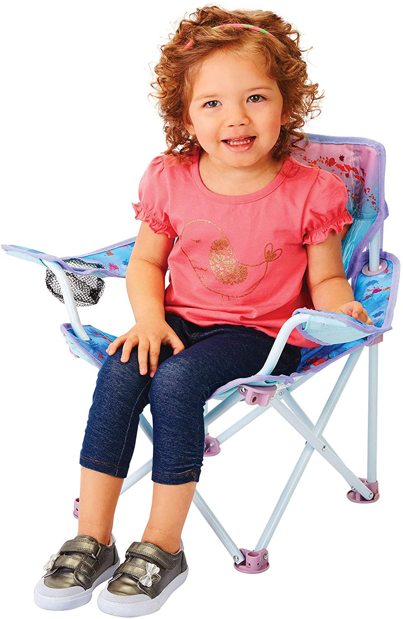 Jakks Pacific Disney Frozen 2 Camp Chair for Kids, Portable Camping Fold N Go Chair with Carry Bag Sporting Goods > Outdoor Recreation > Camping & Hiking > Camp Furniture Jakks   