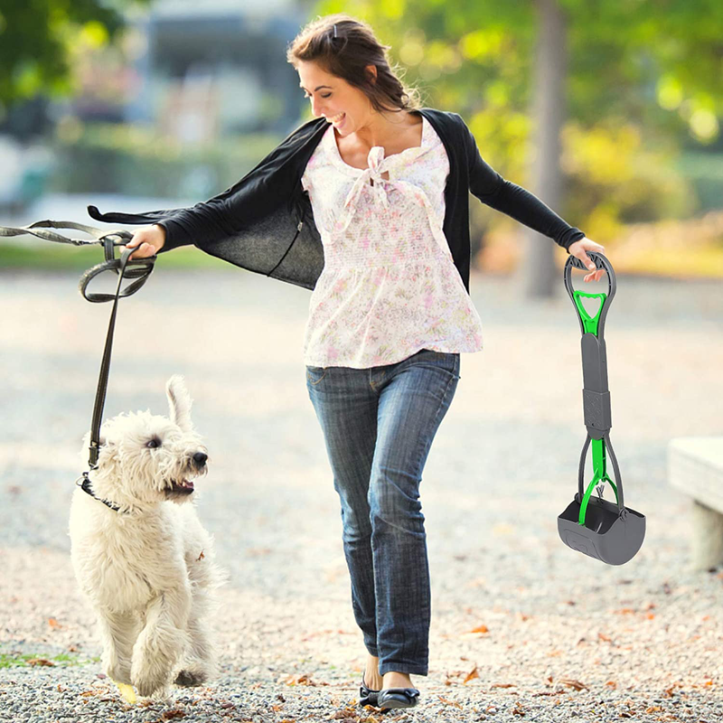 Sunkoon Non-Breakable Pooper Scooper for Dogs, Foldable Portable Dog Pooper Scooper with Long Handle & High Strength Durable Spring, Easy to Use, Pick Up for Grass and Gravel Animals & Pet Supplies > Pet Supplies > Dog Supplies Sunkoon   