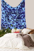 Marubhumi Psychedelic Sun Moon Stars Tie Dye Mandala Tapestry Hippie Hippy Celestial Wall Hanging Indian Trippy Bohemian Tapestries (Multi, 55 X 85 Inch (140 x 215 Cms) Home & Garden > Decor > Artwork > Decorative Tapestries Marubhumi Blue Purple 54 X 60 Inch 