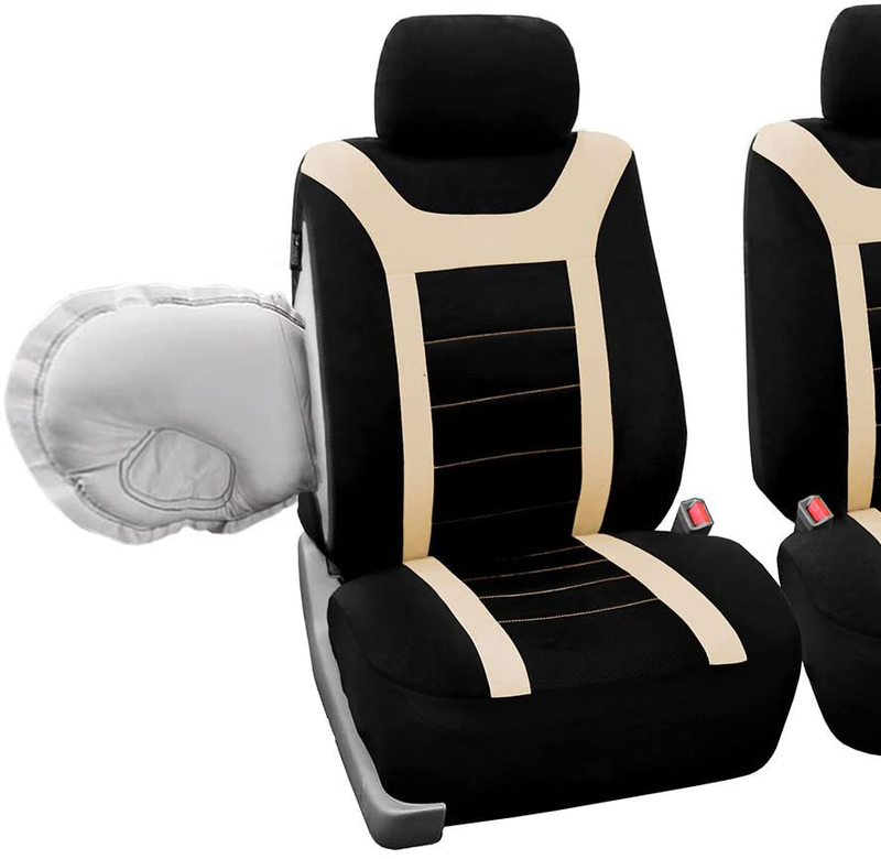 FH Group Sports Fabric Car Seat Covers Pair Set (Airbag Compatible), Gray / Black- Fit Most Car, Truck, SUV, or Van Vehicles & Parts > Vehicle Parts & Accessories > Motor Vehicle Parts > Motor Vehicle Seating ‎FH Group   