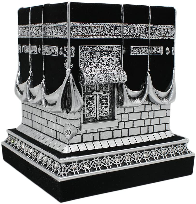 Home Table Decor Kaba Replica Model Showpiece Bookend Eid Gift (Large, Gold) Home & Garden > Decor > Seasonal & Holiday Decorations Gunes Silver Small 