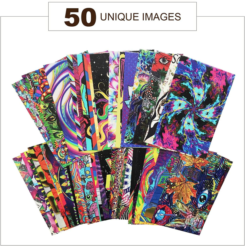PROCIDA Hippie Indie Room Decor, Kidcore Indie Psychedelic Bright Collage Kit, Colorful Decor for Girl, Aesthetic Picture Trippy Trendy for Wall Collages, 50 Set 4x6 inch Home & Garden > Decor > Artwork > Sculptures & Statues PROCIDA   