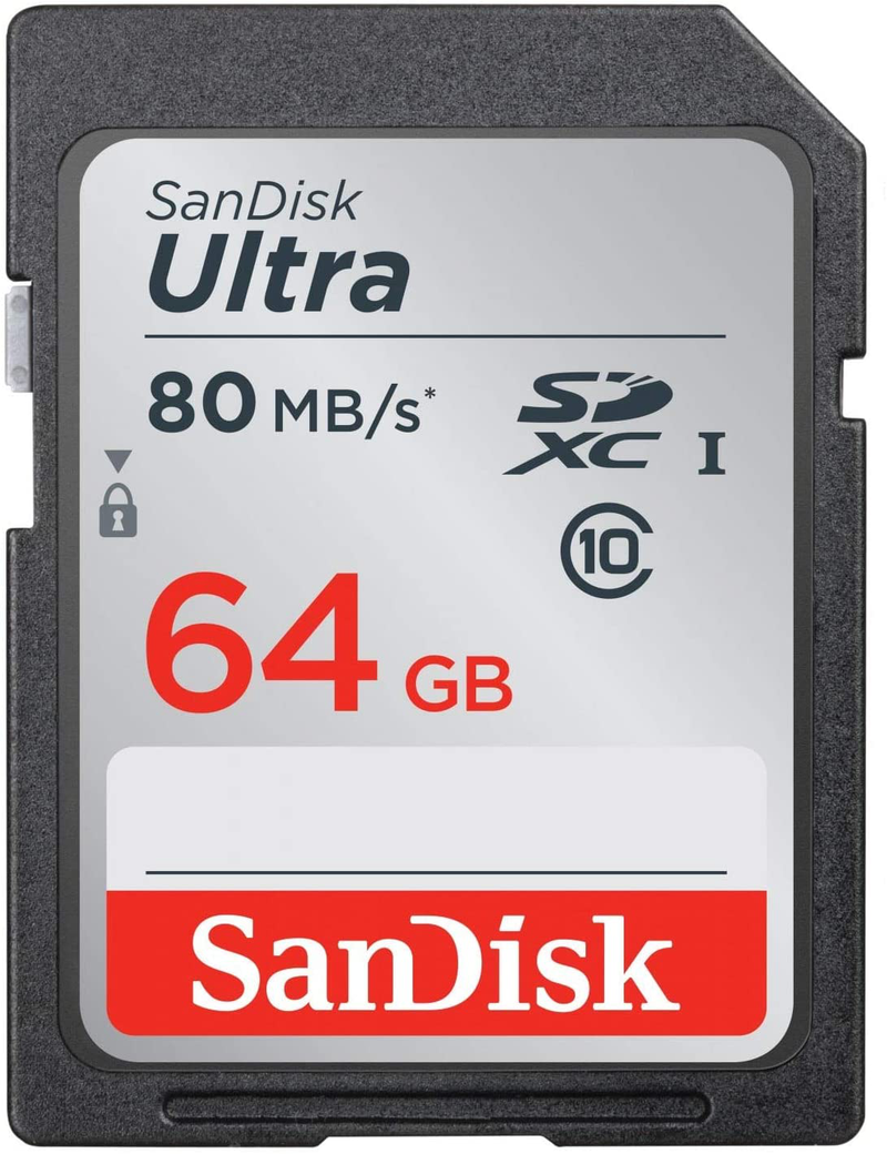 SanDisk Ultra 64GB Class 10 SDXC UHS-I Memory Card up to 80MB/s (SDSDUNC-064G-GN6IN) Electronics > Electronics Accessories > Memory > Flash Memory > Flash Memory Cards SanDisk Card 64GB 