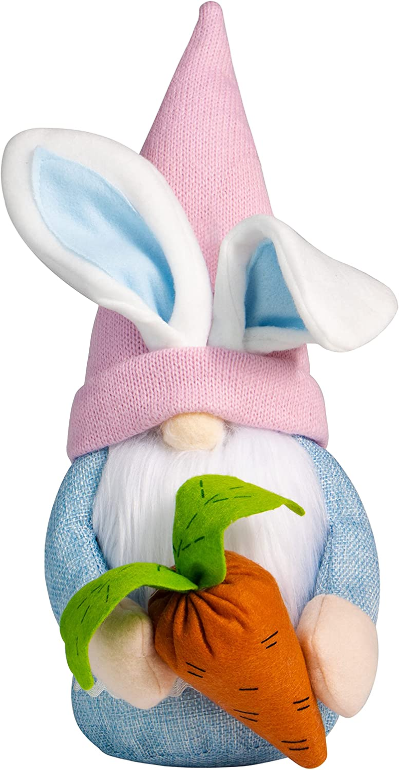 JOYIN 2 Pcs Easter Decorations Gnome Faceless Plush Doll for Easter Theme Party Favor, Easter Eggs Hunt, Basket Stuffers Filler, Classroom Prize Supplies
