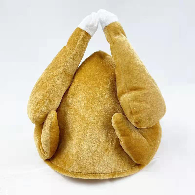 Men's Roasted Turkey Hat, Thanksgiving Turkey Costume Funny Hat for Christmas Holiday Party Favors Party Supplies (1Pack) Home & Garden > Decor > Seasonal & Holiday Decorations& Garden > Decor > Seasonal & Holiday Decorations zengxiaoyun   