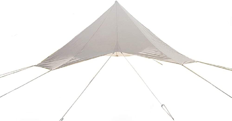 DANCHEL OUTDOOR Rain Fly Ripstop Camping Tent Tarp Waterproof, Portable Tent Rain Cover Sun Shelter for Yurt Tent Accessories Glamping Beige Sporting Goods > Outdoor Recreation > Camping & Hiking > Tent Accessories DANCHEL OUTDOOR Rain Fly none Pole 20ft 