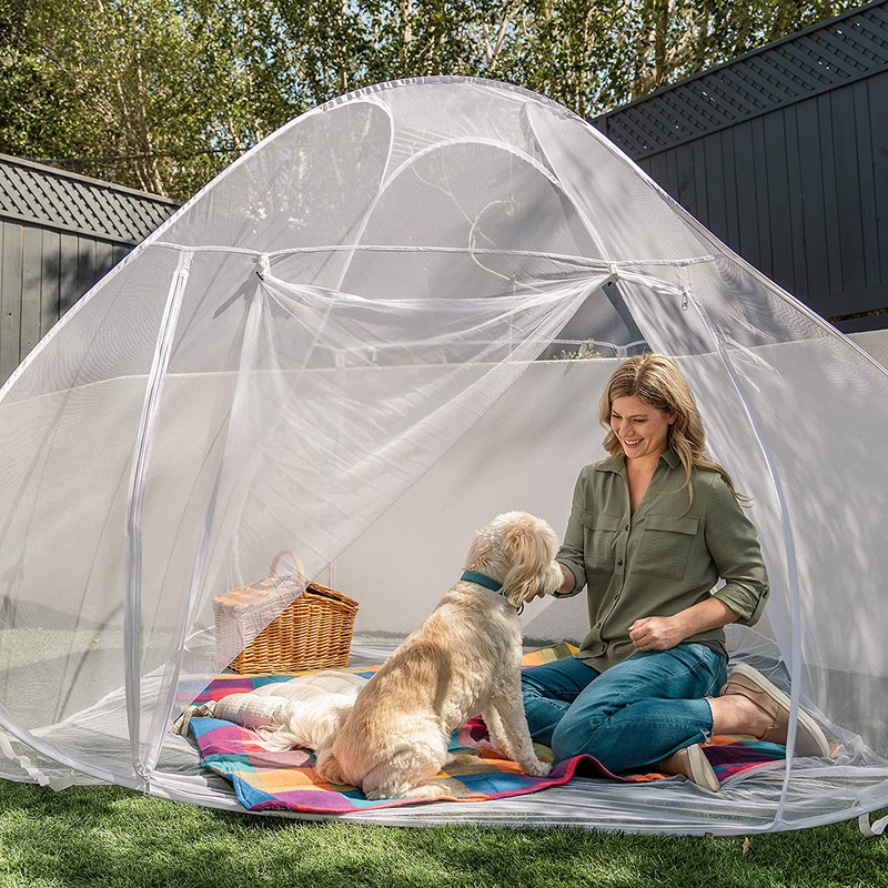 EVEN NATURALS Luxury Pop up Mosquito Net Tent, Large: for Twin to King Size Bed, Finest Holes, Canopy, Insect Screen, Folding Design with Bottom, 2 Entries, Easy to Install, Storage Bag, No Chemicals Sporting Goods > Outdoor Recreation > Camping & Hiking > Mosquito Nets & Insect Screens EVEN NATURALS   