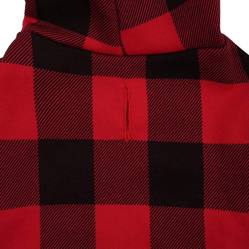 Plaid Dog Hoodie Pet Clothes Sweaters with Hat Animals & Pet Supplies > Pet Supplies > Dog Supplies > Dog Apparel KOOLTAIL   