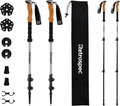 Retrospec Solstice Trekking and Ski Poles for Men and Women - Aluminum W/ Cork Grip - Adjustable & Collapsible Lightweight Hiking, Walking and Skiing Sticks Sporting Goods > Outdoor Recreation > Camping & Hiking > Hiking Poles Retrospec Slate 2020 Aluminum/Cork Grip 