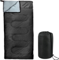 Envelope Sleeping Bags 4 Seasons Warm or Cold Lightweight Indoor Outdoor Sleeping Bags for Adults, Backpacking, Camping Sporting Goods > Outdoor Recreation > Camping & Hiking > Sleeping Bags Trail maker Black  