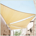 ColourTree 12' x 12' x 12' Blue Sun Shade Sail Triangle Canopy Awning Shelter Fabric Cloth Screen - UV Block UV Resistant Heavy Duty Commercial Grade - Outdoor Patio Carport - (We Make Custom Size) Home & Garden > Lawn & Garden > Outdoor Living > Outdoor Umbrella & Sunshade Accessories ColourTree Beige Right Triangle 16' x 16' x 22.6' Standard 