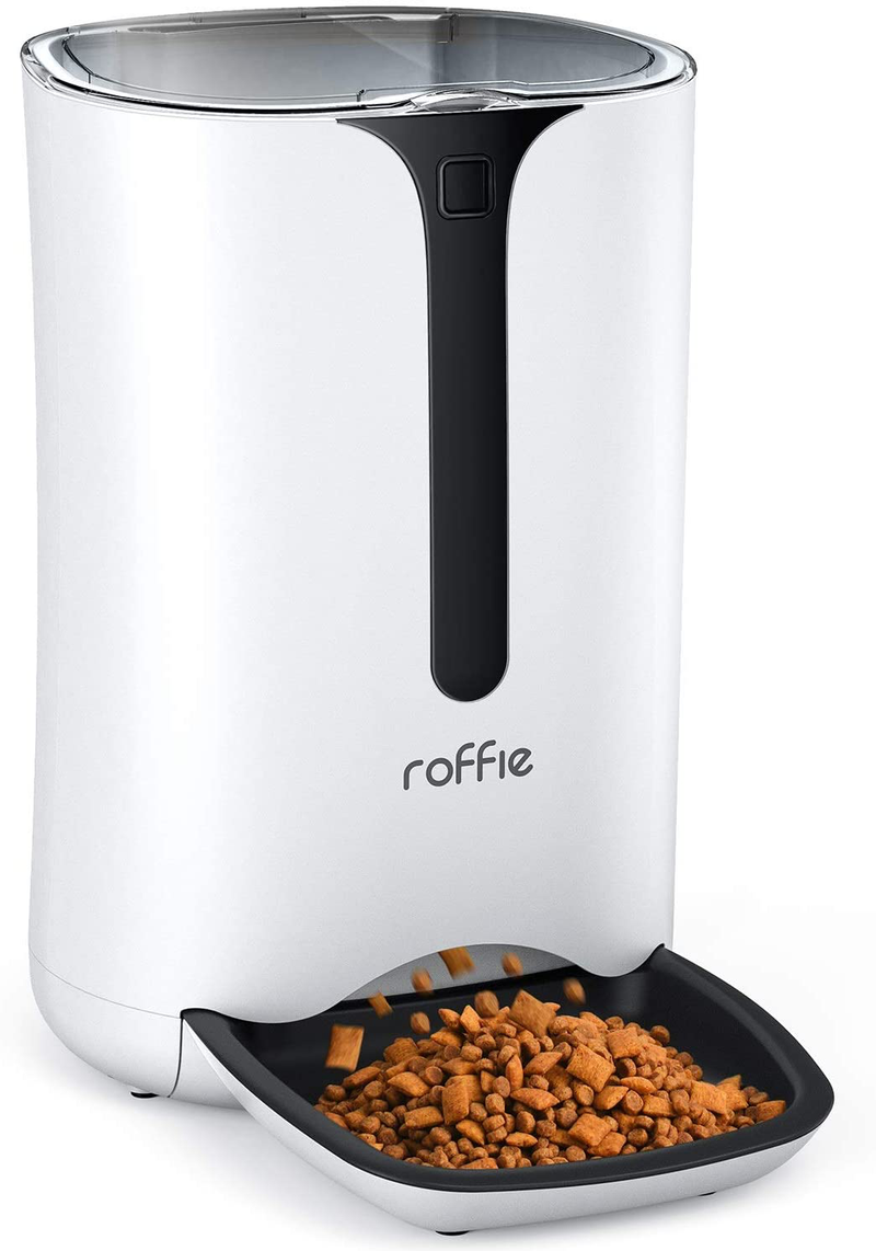 Roffie Automatic Cat Feeder with Timer Schedule Feature 7L Cat Food Dispenser with Portion Control and Voice Recorder for Healthy Feeding 4 Meals a Day Animals & Pet Supplies > Pet Supplies > Cat Supplies Roffie Pet 7L  