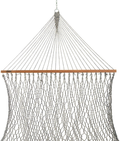 Hatteras Hammocks DC-11OT Small Oatmeal Duracord Rope Hammock with Free Extension Chains & Tree Hooks, Handcrafted in The USA, Accommodates 1 Person, 450 LB Weight Capacity, 11 ft. x 45 in. Home & Garden > Lawn & Garden > Outdoor Living > Hammocks Hatteras Hammocks Navy Oatmeal Heirloom Tweed  