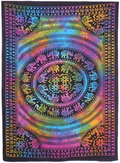 Jaipur Handloom Colorful Elephant Hippie Hippy Tapestry Wall Hanging Throw Tie Dye Hippie Hippy Boho Bohemian Tye Die Hand-loomed Window Doorway Door Curtain Home & Garden > Decor > Artwork > Decorative Tapestries Jaipur Handloom Multi Color ( 30 X 40 inches approx ) 