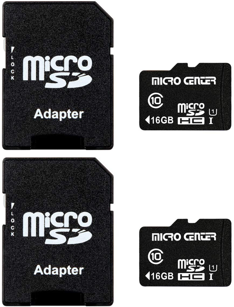 Micro Center 32GB Class 10 Micro SDHC Flash Memory Card with Adapter for Mobile Device Storage Phone, Tablet, Drone & Full HD Video Recording - 80MB/s UHS-I, C10, U1 (2 Pack) Electronics > Electronics Accessories > Memory > Flash Memory > Flash Memory Cards Inland 16GB - 2 pack  