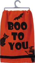 Primitives by Kathy Retro-Inspired Halloween Dish Towel, 28 x 28-Inch, Boo Arts & Entertainment > Party & Celebration > Party Supplies Primitives by Kathy Boo to You 28 x 28-Inch 