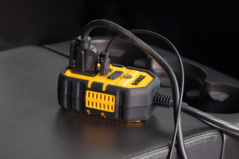 DEWALT DXAEPI140 Power Inverter 140W Car Converter: 12V DC to 120V AC Power Outlet with Dual 3.1A USB Ports Sporting Goods > Outdoor Recreation > Camping & Hiking > Camping Tools DEWALT   