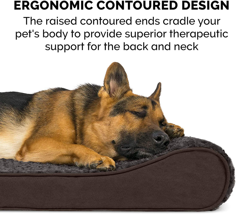 Furhaven Orthopedic, Cooling Gel, and Memory Foam Pet Beds for Small, Medium, and Large Dogs - Ergonomic Contour Luxe Lounger Dog Bed Mattress and More Animals & Pet Supplies > Pet Supplies > Dog Supplies > Dog Beds Furhaven Pet Products, Inc   