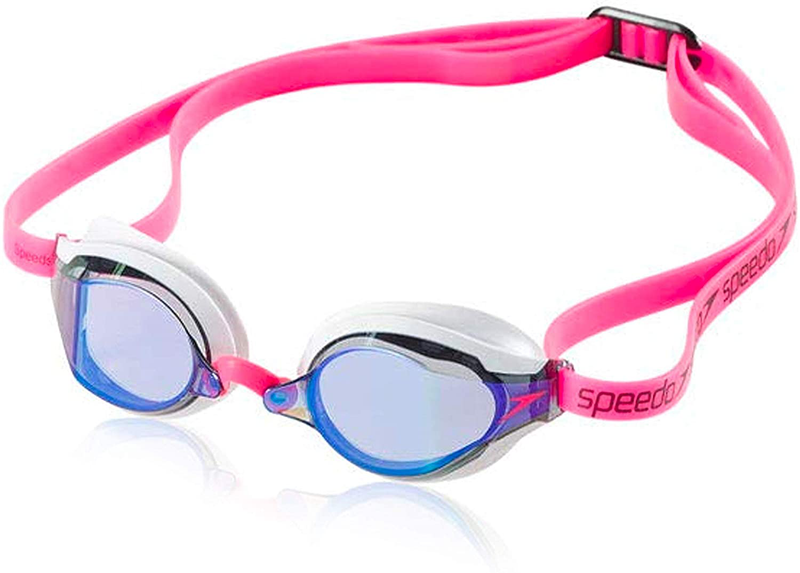 Speedo Unisex-Adult Swim Goggles Speed Socket 2.0 Sporting Goods > Outdoor Recreation > Boating & Water Sports > Swimming > Swim Goggles & Masks Speedo White/Pink Mirrored  