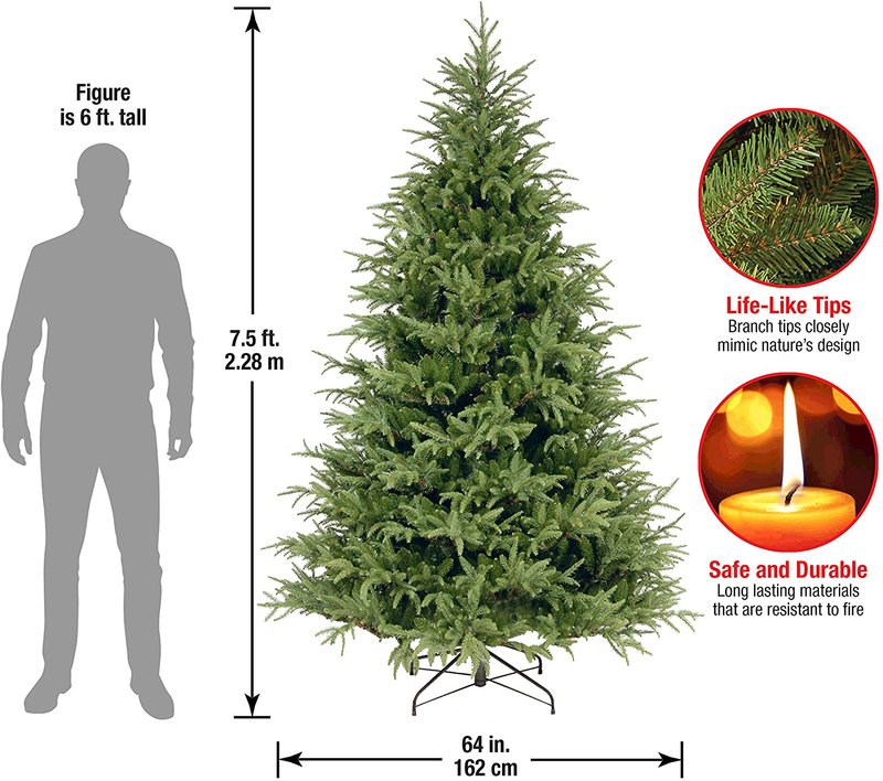 National Tree Company 'Feel Real' Artificial Christmas Tree | Includes Stand | Frasier Grande Fir - 7.5 ft Home & Garden > Decor > Seasonal & Holiday Decorations > Christmas Tree Stands National Tree   