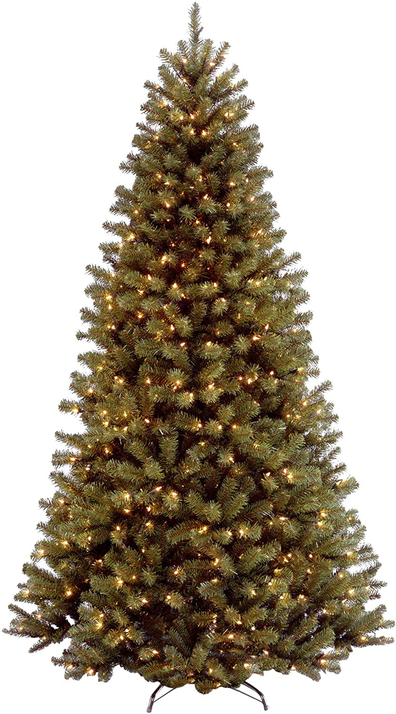 National Tree Company Pre-lit Artificial Christmas Tree | Includes Pre-strung White Lights and Stand | North Valley Spruce - 4.5 ft Home & Garden > Decor > Seasonal & Holiday Decorations > Christmas Tree Stands National Tree 10 ft  
