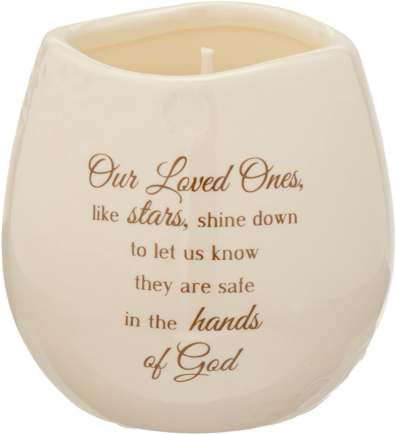 Pavilion Gift Company 19175 in Memory Loved Ones Shine Ceramic Soy Wax Candle Home & Garden > Decor > Home Fragrance Accessories > Candle Holders Pavilion Gift Company Default Title  