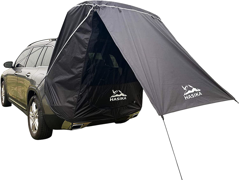 Tailgate Shade Awning Tent for Car Travel Small to Mid Size SUV Waterproof 3000MM Black (Small) Sporting Goods > Outdoor Recreation > Camping & Hiking > Tent Accessories HASIKA Large  