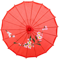 THY COLLECTIBLES 22" Kid's Size Japanese Chinese Umbrella Parasol for Wedding Parties, Photography, Costumes, Cosplay, Decoration and Other Events (Green) Home & Garden > Lawn & Garden > Outdoor Living > Outdoor Umbrella & Sunshade Accessories THY COLLECTIBLES Red  