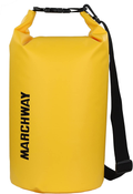MARCHWAY Floating Waterproof Dry Bag 5L/10L/20L/30L/40L, Roll Top Sack Keeps Gear Dry for Kayaking, Rafting, Boating, Swimming, Camping, Hiking, Beach, Fishing  MARCHWAY Deep Yellow 20L 