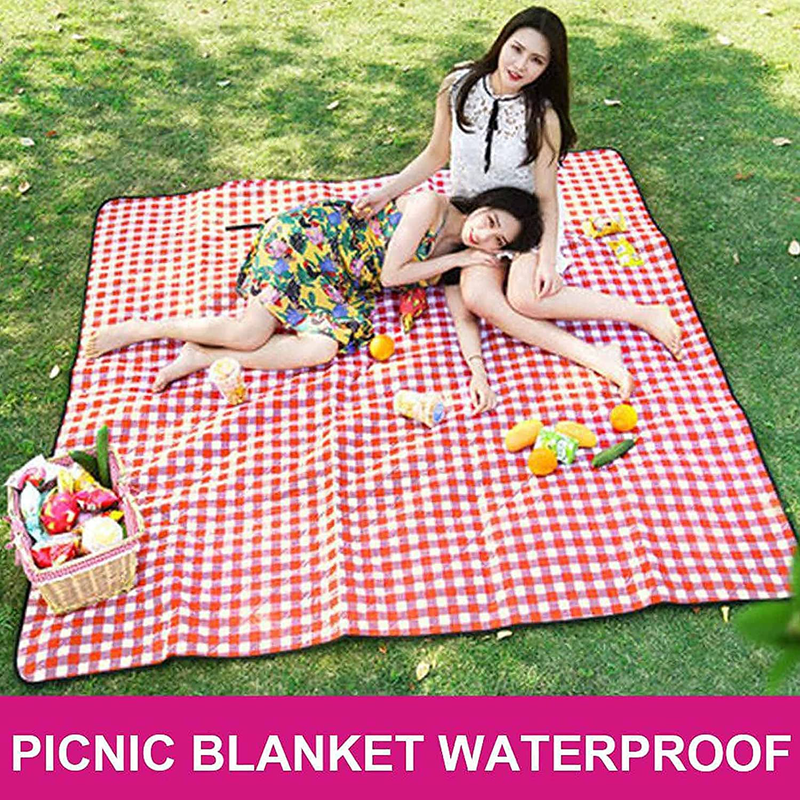 Picnic Mat Waterproof 71 x 57 inches Portable Outdoor Picnic Blanket Mat for Beach Blanket, Camping Blanket, RV Blanket, Baby Play Mat, Fishing,Picnic Mat Beach Mat Foldable (Red) Home & Garden > Lawn & Garden > Outdoor Living > Outdoor Blankets > Picnic Blankets ROYPACK   