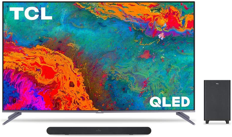 TCL 50-inch 5-Series 4K UHD Dolby Vision HDR QLED Roku Smart TV - 50S535, 2021 Model Electronics > Video > Televisions TCL TV with Alto 6+ Sound Bar 75-Inch 