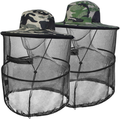 Mosquito Head Net Hat Sun Hats with Hidden Net Mesh Mask