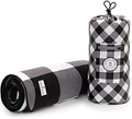 Picnic & Outdoor Blanket | Plush and Water-Resistant Outdoor Mat | Perfect for Camping, Beach, Park and Picnics Home & Garden > Lawn & Garden > Outdoor Living > Outdoor Blankets > Picnic Blankets Laguna Beach Textile Company Black Gingham  