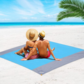 Memboo Beach Blanket, Sand Free Waterproof Camping Mat 79"x83" for 2-7 People, Oversized Compact Lightweight Picnic Tarp for Beach Camping Hiking -Green/Gray Home & Garden > Lawn & Garden > Outdoor Living > Outdoor Blankets > Picnic Blankets MEMBOO Blue/Medium Gray  