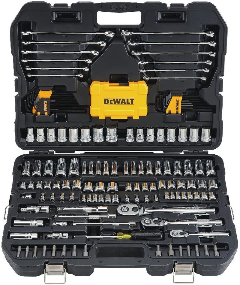 DEWALT Mechanics Tools Kit and Socket Set, 142-Piece (DWMT73802) Hardware > Tools > Tool Sets Dewalt 168 PC Tools Kit & Socket 