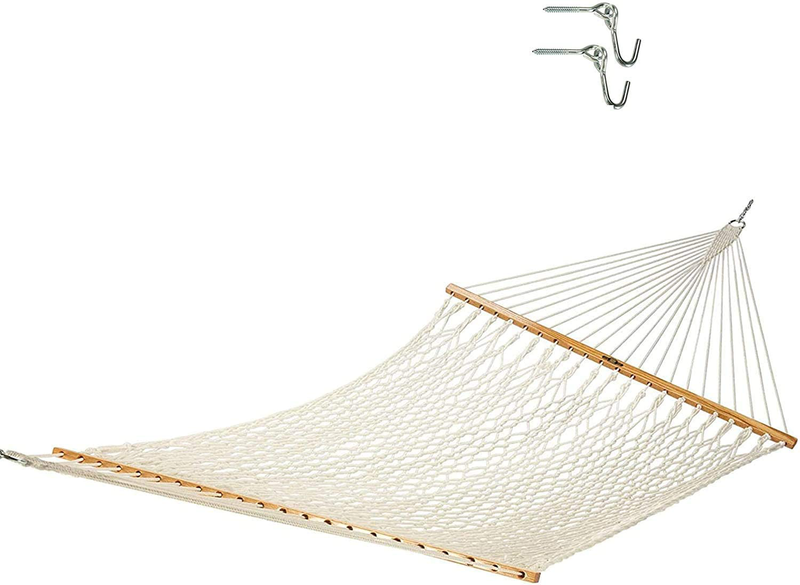 Original Pawleys Island 15OC Presidential Original Cotton Rope Hammock with Free Extension Chains & Tree Hooks, Handcrafted in The USA, Accommodates 2 People, 450 LB Weight Capacity, 13 ft. x 65 in. Home & Garden > Lawn & Garden > Outdoor Living > Hammocks Original Pawleys Island 13 ft. x 55 in.  