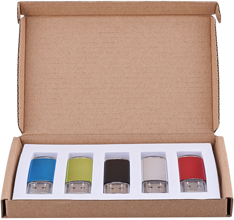 TOPESEL 5 Pack 2GB USB 2.0 Flash Drive Memory Stick Thumb Drives (5 Mixed Colors: Black Blue Green Red Silver) Electronics > Electronics Accessories > Computer Components > Storage Devices > USB Flash Drives ‎TOPESEL   